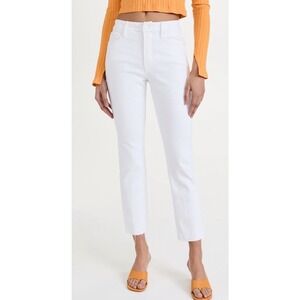 New Good American Good Legs Straight Leg Jeans in White Size 22